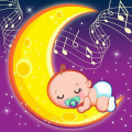 摇篮曲月亮摇篮曲河《睡我的小宝贝和白噪声雨声》