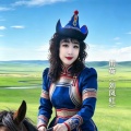 雨荷(刘凤红)《草原夜色美》